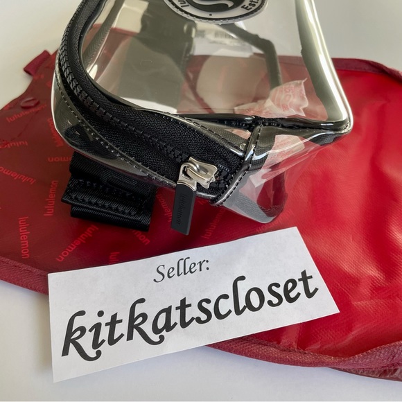 🆕 1L BLACK/CLEAR - NWT lululemon everywhere belt bag EBB with LOGO - Picture 2 of 9